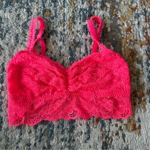 Victoria's Secret Pink Lace Bralette, XS